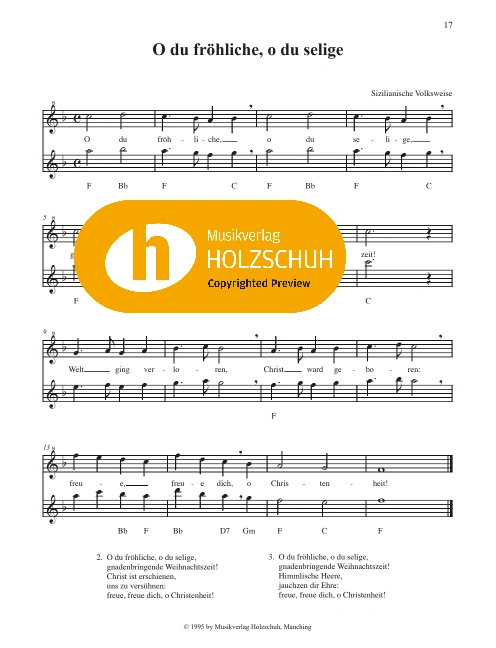 O du fröhliche, o du selige